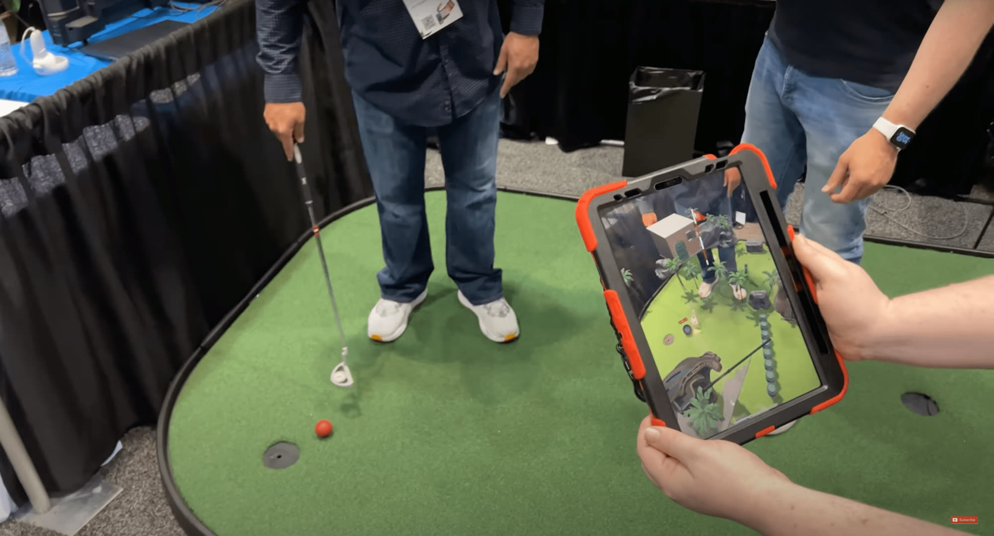 The digitized mini golf course, ready for AR overlays